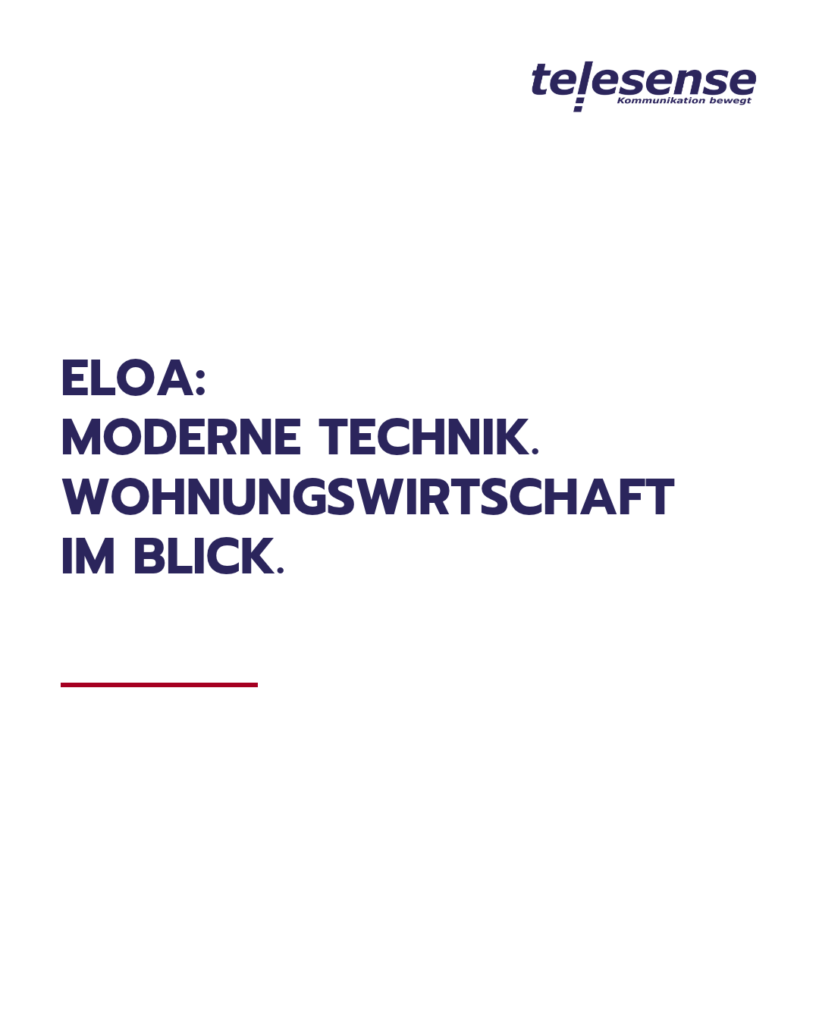 Telesense-Grafik zur Mieterplattform ELOA
